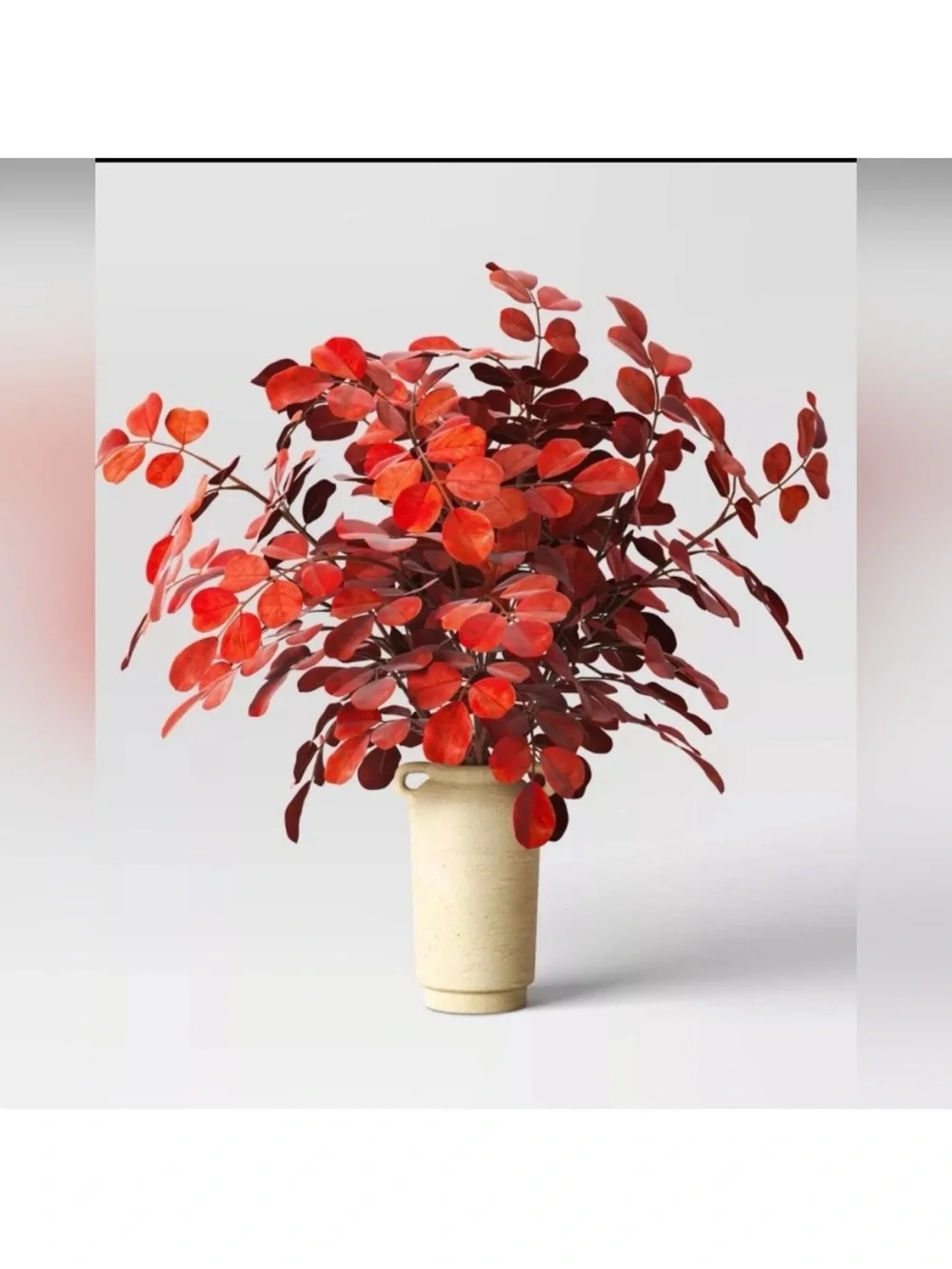 Threshold Red Faux Eucalyptus Arrangement